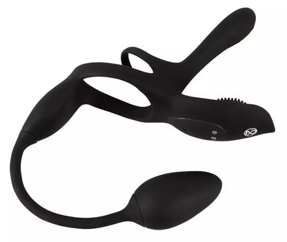 Couples Choice RC Multi Function Silicone Intimate System Black 34,8 cm