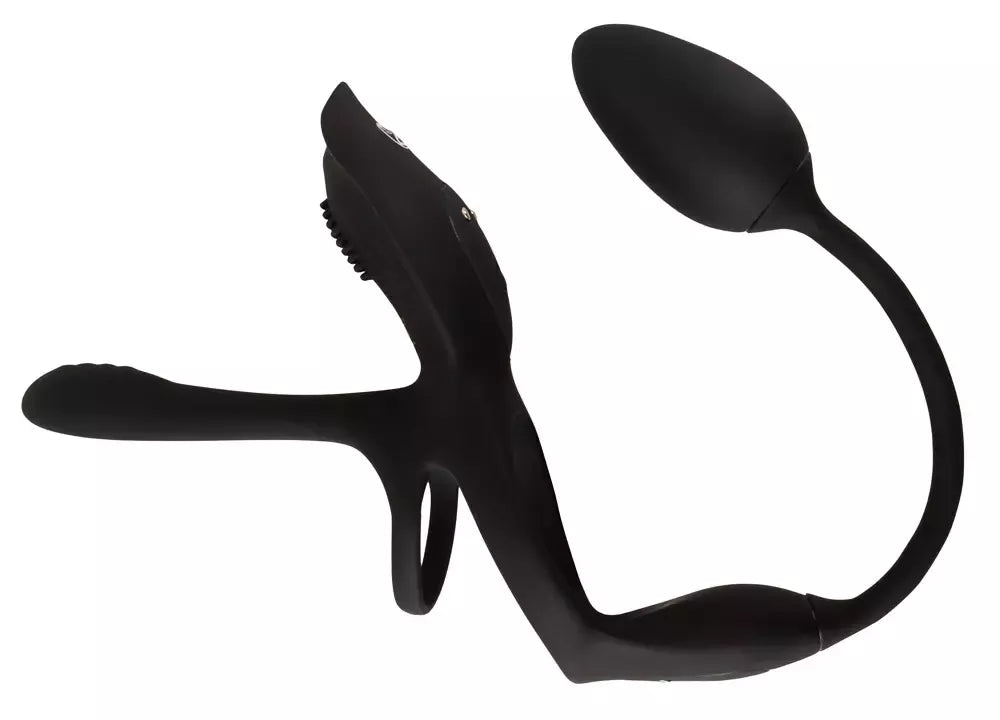 Couples Choice RC Multi Function Silicone Intimate System Black 34,8 cm