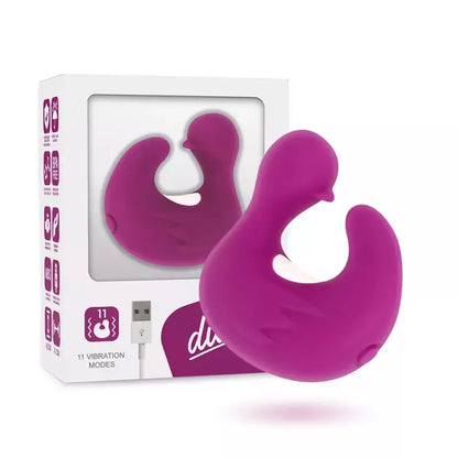 Coverme DUCKYMANIA įkraunamas silikoninis masažo antpirštis, violetinis