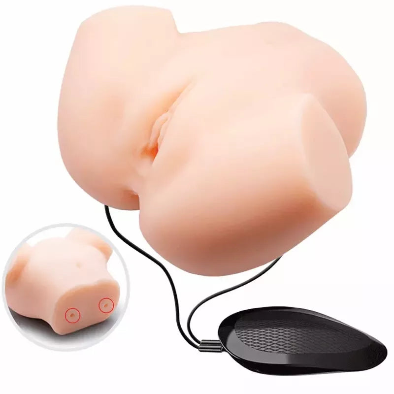 Crazy Bull dvigubos angos automatinis masturbatorius su dviguba vibracijos sistema, 18 cm