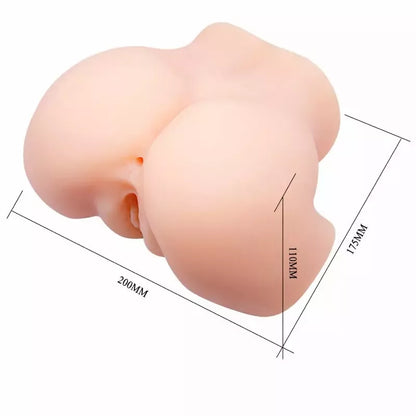 Crazy Bull dvigubos angos automatinis masturbatorius su dviguba vibracijos sistema, 18 cm
