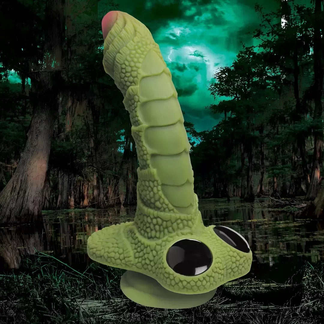 Creature Cocks Swamp Monster silikoninis fantastinis modelis, juodas, 22 cm
