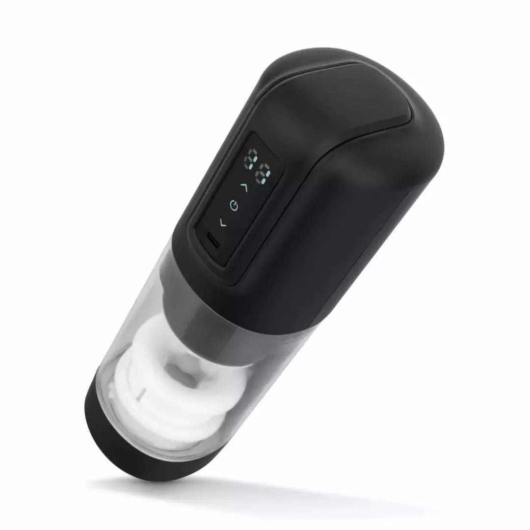 CRUIZR CX10 intymus prietaisas su stūmoklio, sukimosi ir vibracijos funkcijomis, juodas