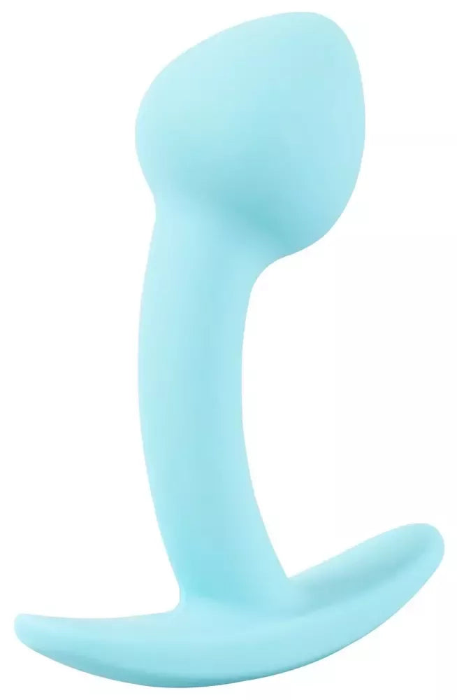 Cuties Blue analinis kamštis Mini silikoninis 7,1 cm lankstus Silk Touch