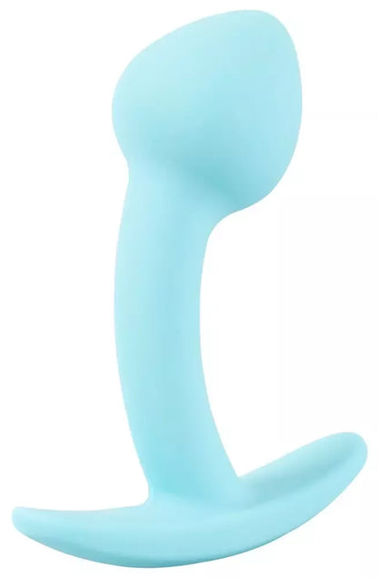 Cuties Blue analinis kamštis Mini silikoninis 7,1 cm lankstus Silk Touch
