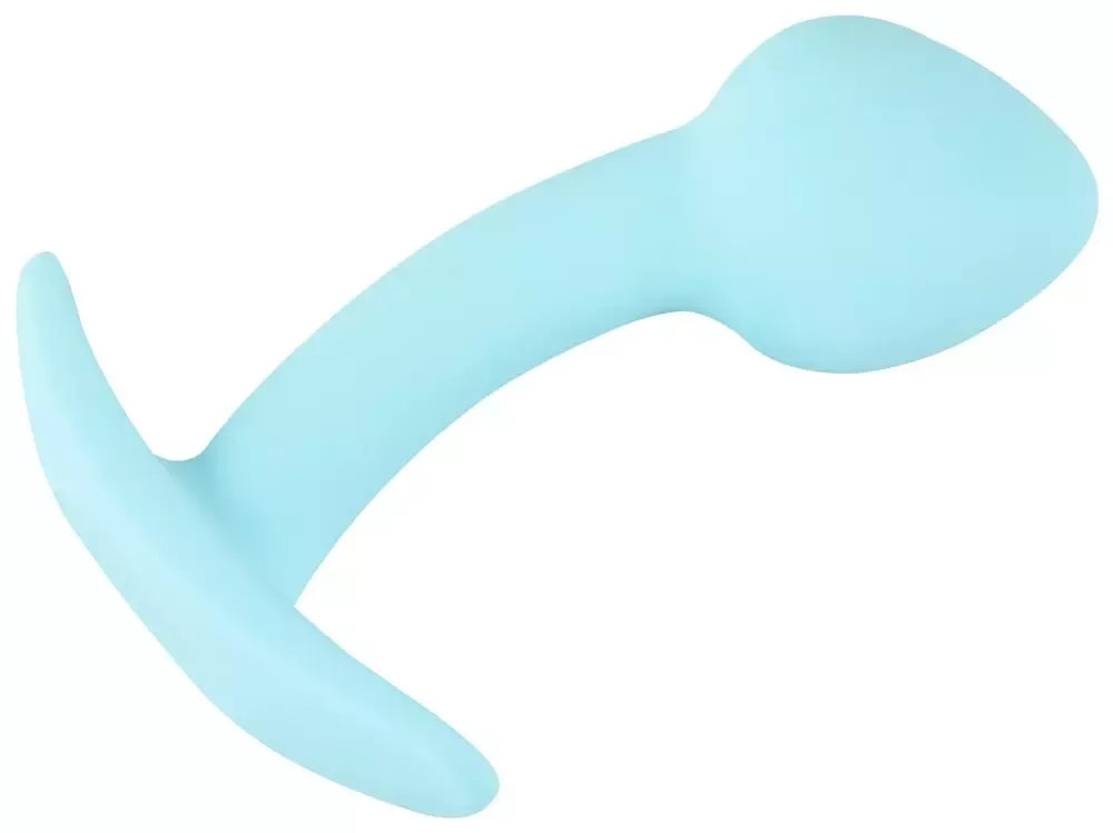 Cuties Blue analinis kamštis Mini silikoninis 7,1 cm lankstus Silk Touch