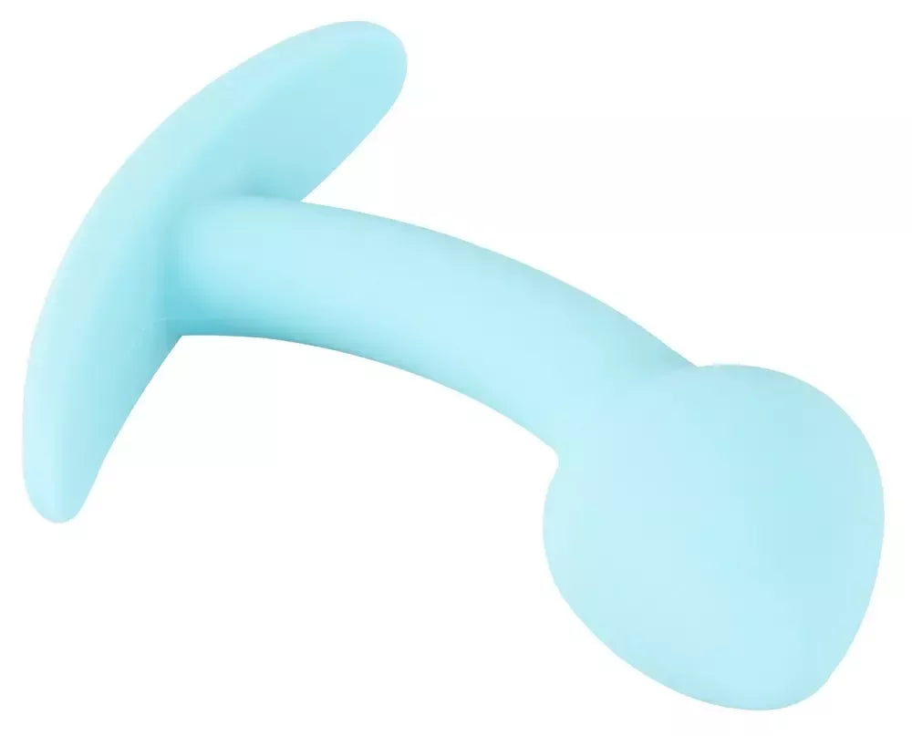 Cuties Blue analinis kamštis Mini silikoninis 7,1 cm lankstus Silk Touch