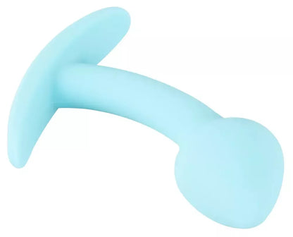 Cuties Blue analinis kamštis Mini silikoninis 7,1 cm lankstus Silk Touch