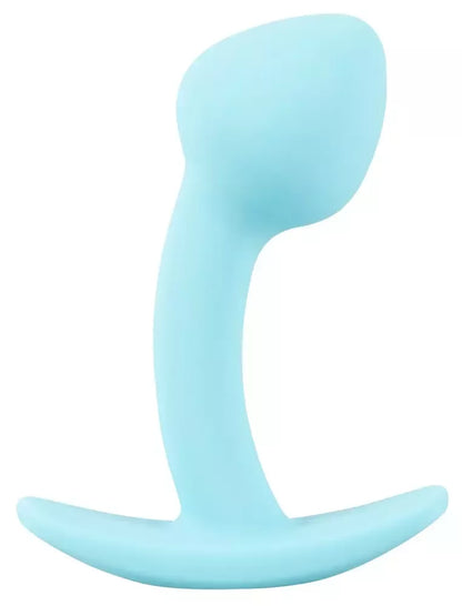 Cuties Blue analinis kamštis Mini silikoninis 7,1 cm lankstus Silk Touch