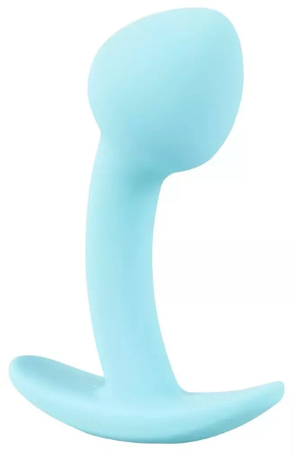 Cuties Blue analinis kamštis Mini silikoninis 7,1 cm lankstus Silk Touch