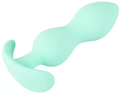 Cuties Green silikoninis mini kaištis – kompaktiškas, lankstus, su „Silk Touch“ paviršiumi