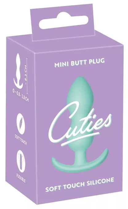 Cuties Green silikoninis mini kaištis – kompaktiškas, lankstus, su „Silk Touch“ paviršiumi