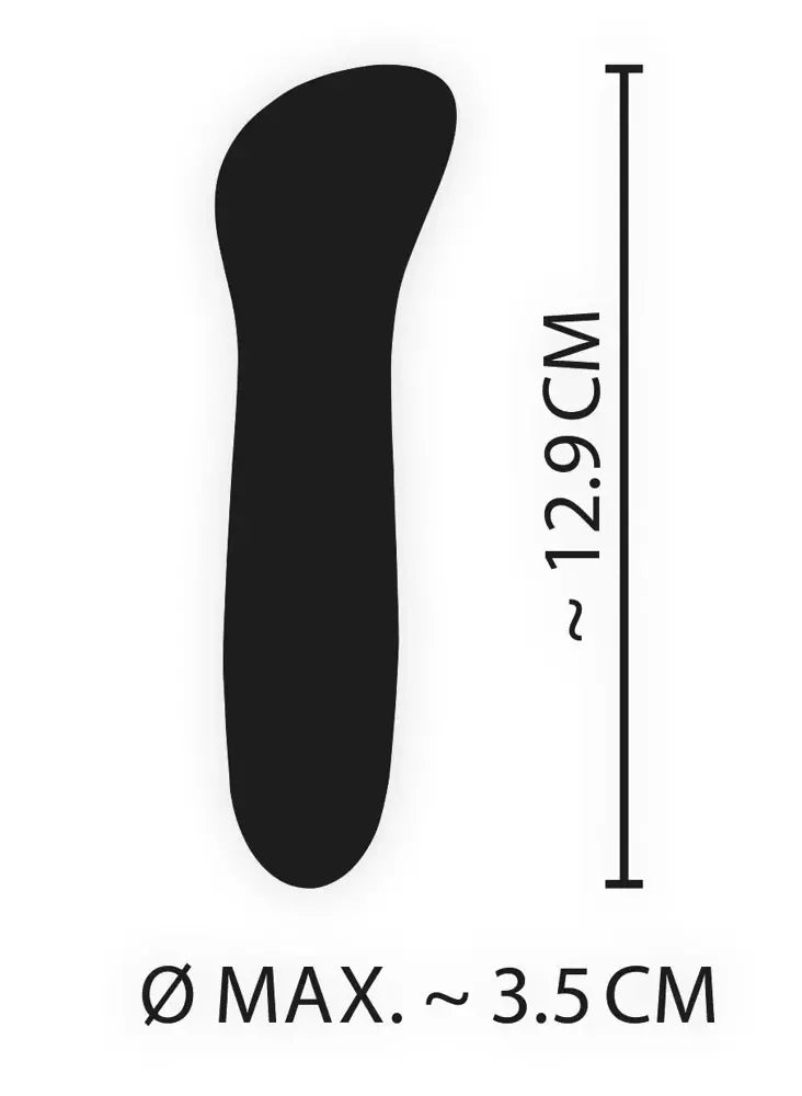 Cuties Mini vibruojantis prietaisas, mėlynas, 7 režimai, įkraunamas per USB, vandeniui atsparus, 12,9 cm
