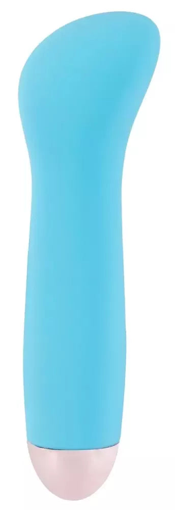 Cuties Mini vibruojantis prietaisas, mėlynas, 7 režimai, įkraunamas per USB, vandeniui atsparus, 12,9 cm