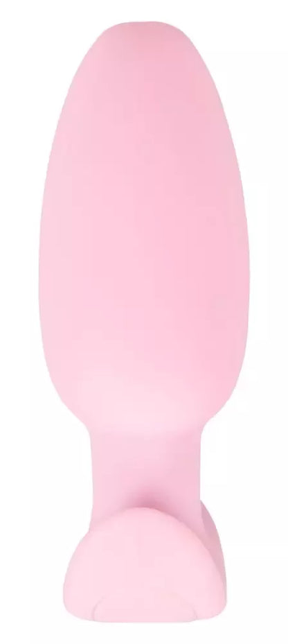 Cuties Rose vibruojantis analinis kaištis – kompaktiškas silikoninis modelis, 7 režimai, 8 cm