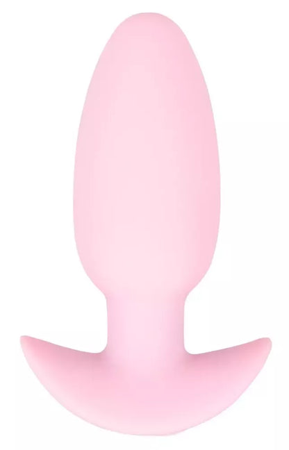 Cuties Rose vibruojantis analinis kaištis – kompaktiškas silikoninis modelis, 7 režimai, 8 cm