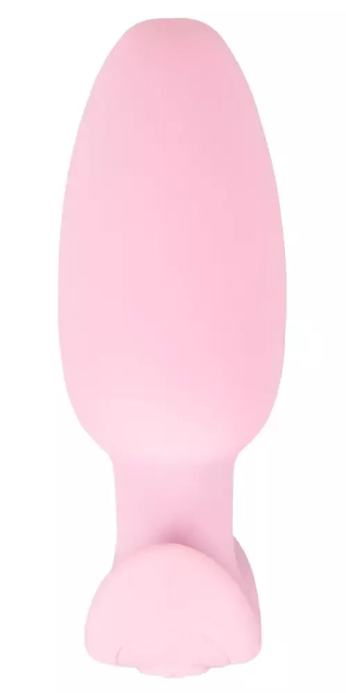 Cuties Rose vibruojantis analinis kaištis – kompaktiškas silikoninis modelis, 7 režimai, 8 cm