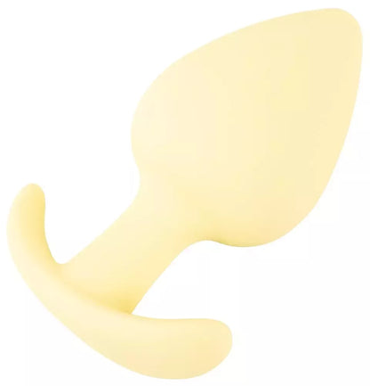 Cuties Yellow Mini Plug – kompaktiškas silikoninis modelis pradedantiesiems