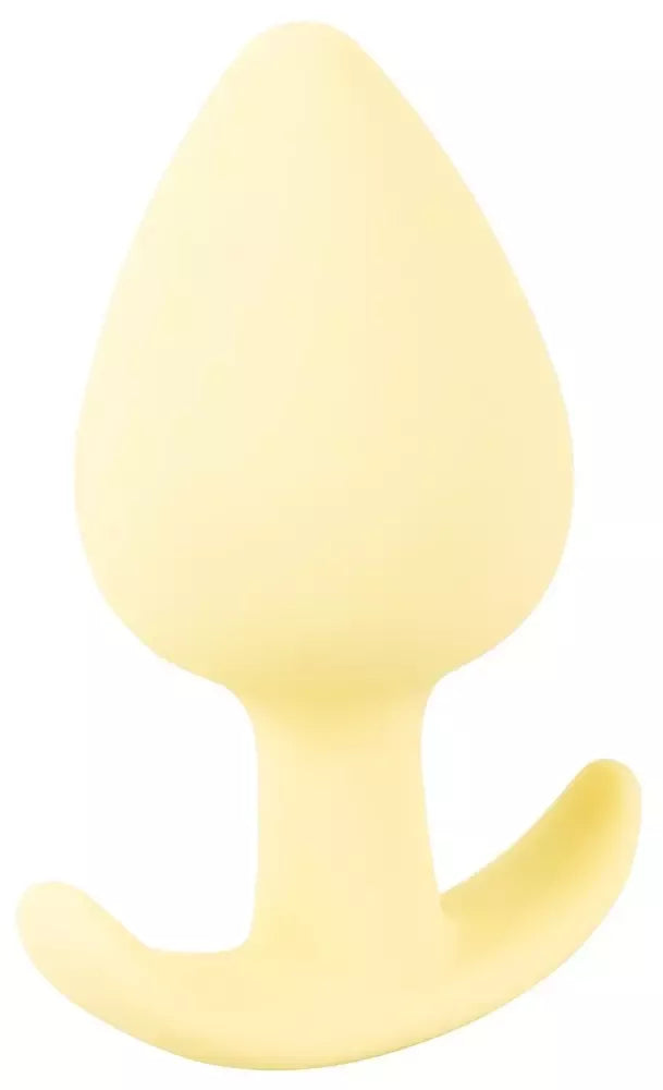 Cuties Yellow Mini Plug – kompaktiškas silikoninis modelis pradedantiesiems