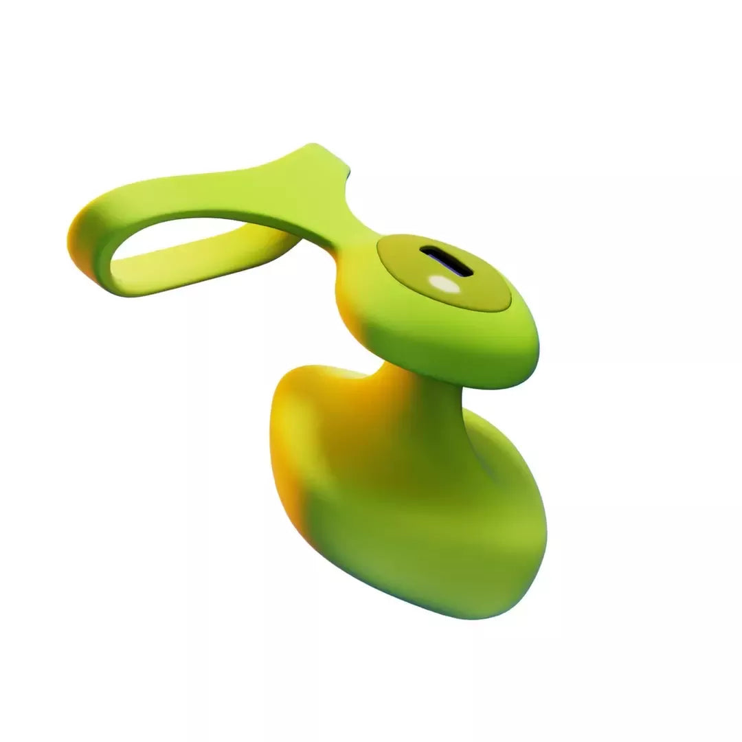 Dame Fin 2.0 Citrus – kompaktiškas intymus piršto vibratorius, atsparus vandeniui, USB-C