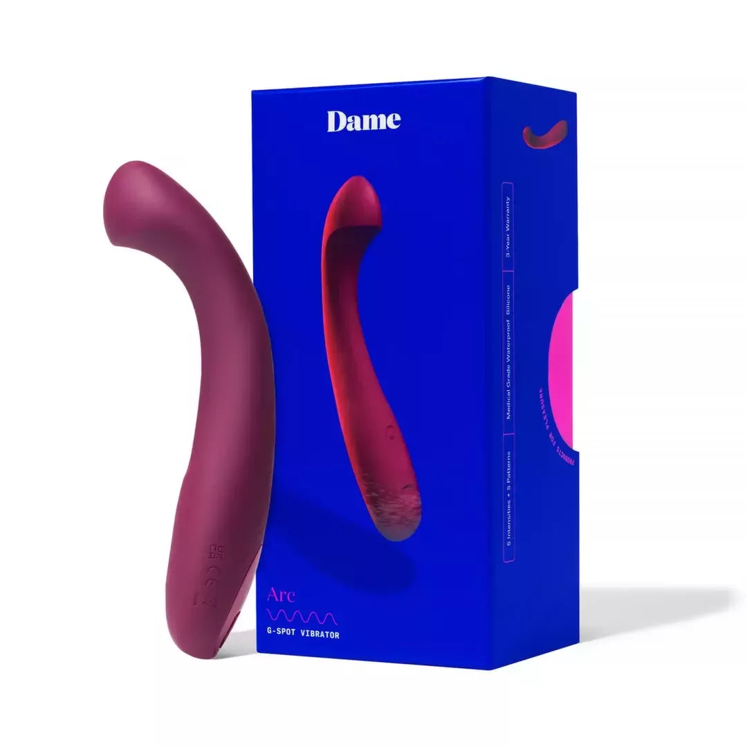 Dame Products Arc Berry – lenktas silikoninis stimuliatorius, įkraunamas