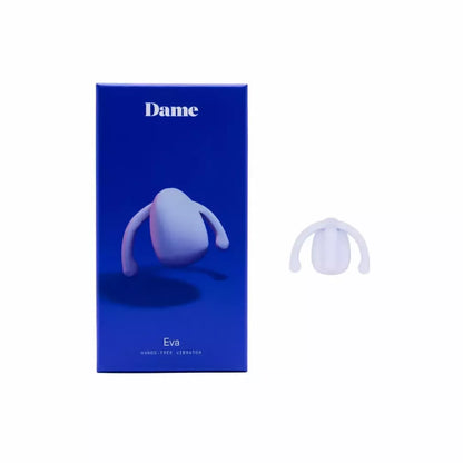 Dame Products Eva II intymus laisvų rankų prietaisas, baltas, silikoninis, USB