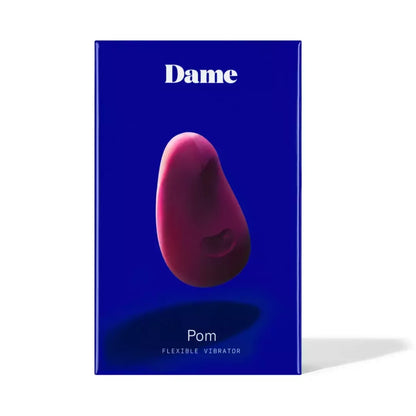 Dame Products Pom Plum – lankstus rankinis intymus masažuoklis, vandeniui atsparus