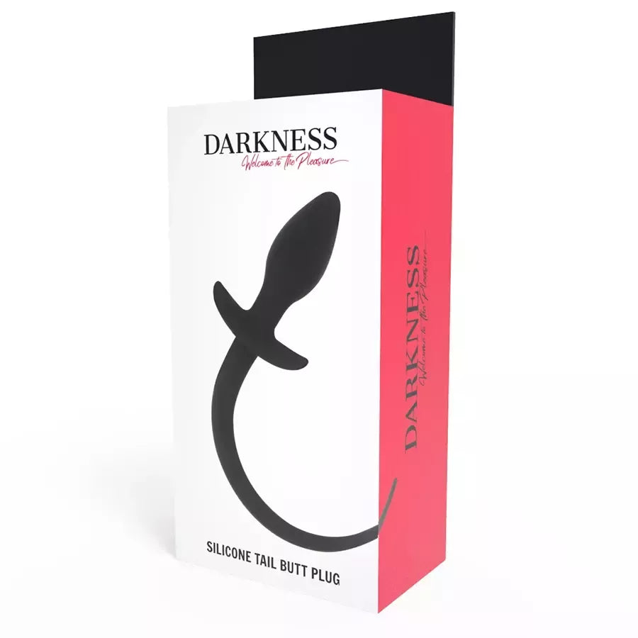 Darkness silikoninis intymus kamštelis 28 cm, juodas – lankstus ir higieniškas modelis