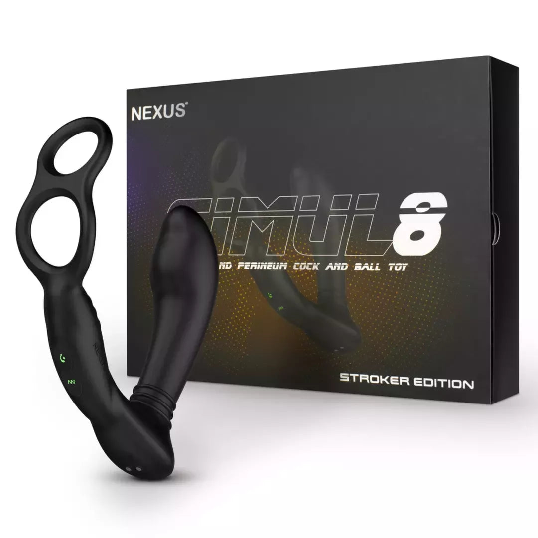 Daugiafunkcis intymus prietaisas Nexus Simul8 Stroker Edition, juodas