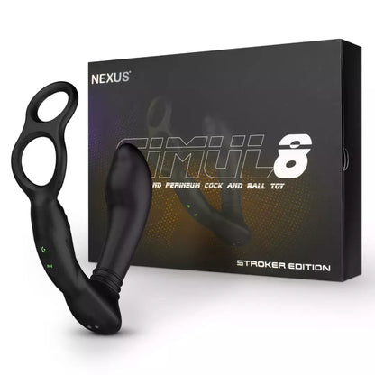 Daugiafunkcis intymus prietaisas Nexus Simul8 Stroker Edition, juodas