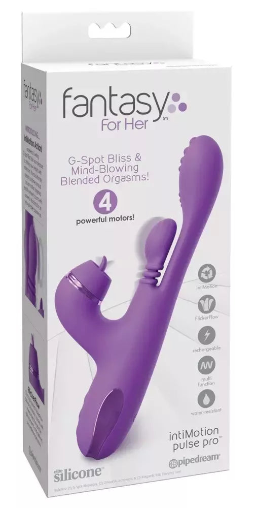 Daugiafunkcis įrenginys Fantasy For Her IntiMotion Pulse Pro, violetinis, 24 cm