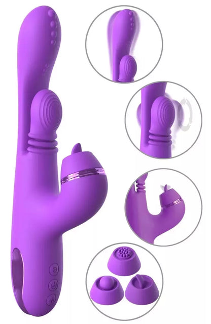 Daugiafunkcis įrenginys Fantasy For Her IntiMotion Pulse Pro, violetinis, 24 cm