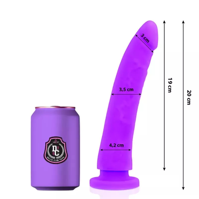 Delta Club Lilac Intimate Silicone Model 20cm x 4cm Hipoalergiškas