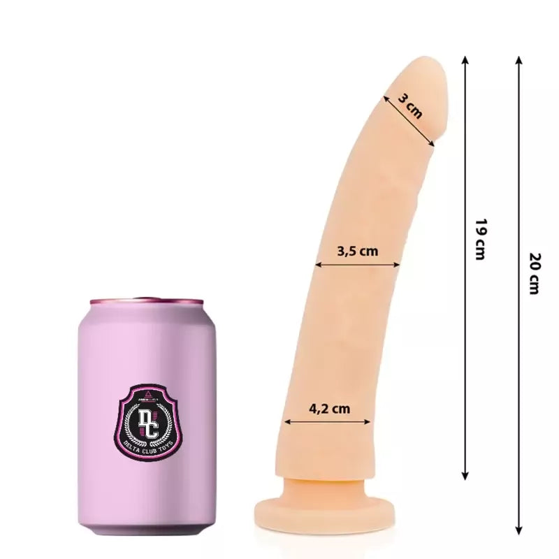 DELTACLUB medicininio silikono modelis 20 cm x 4 cm – neutrali apdaila