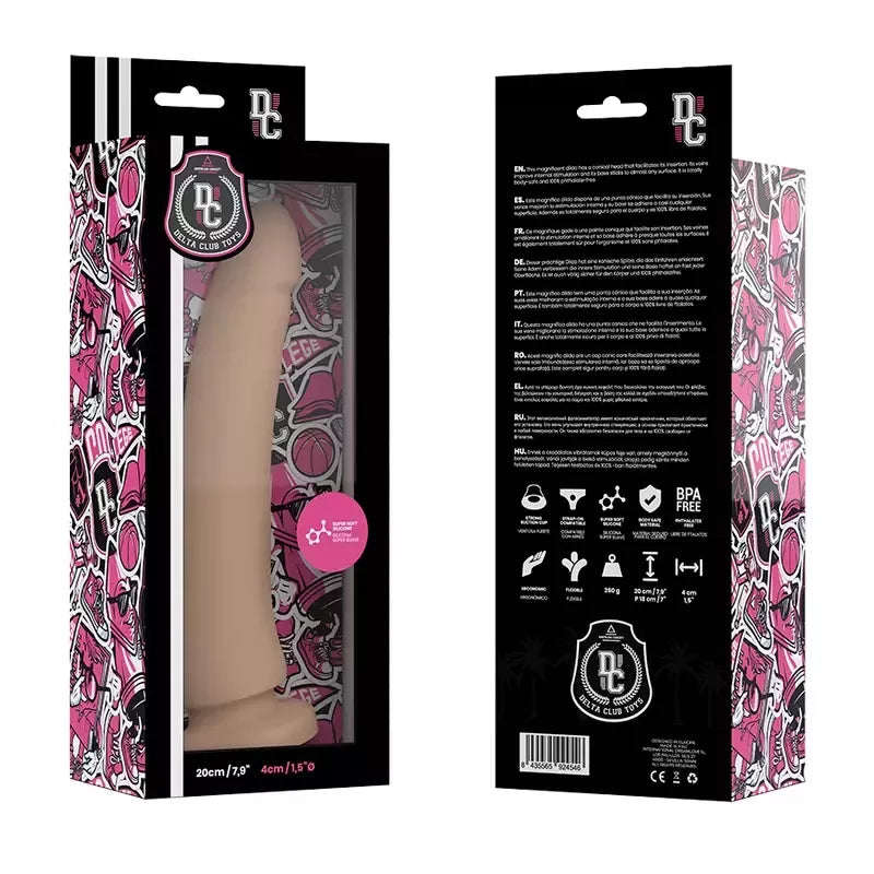 DELTACLUB medicininio silikono modelis 20 cm x 4 cm – neutrali apdaila