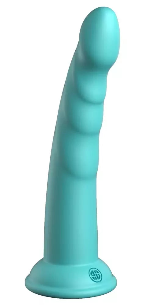 Dillio Platinum Slim Seven Teal 19,7 cm anatomis modelis, silikoninis