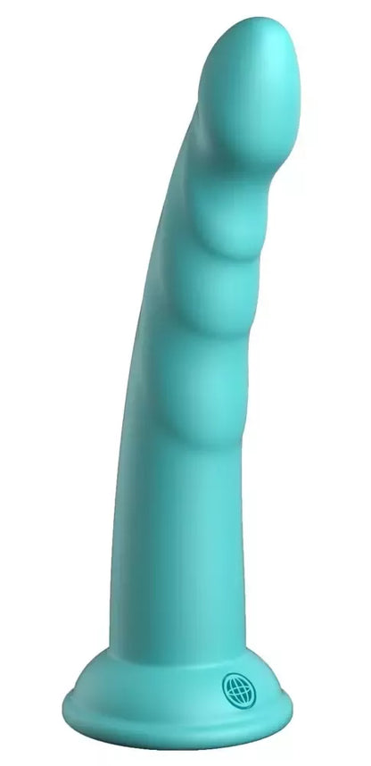 Dillio Platinum Slim Seven Teal 19,7 cm anatomis modelis, silikoninis