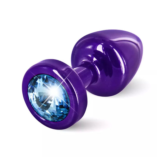 Diogol Anni Round 25 mm intymus aksesuaras su violetiniu ir mėlynu kristalu