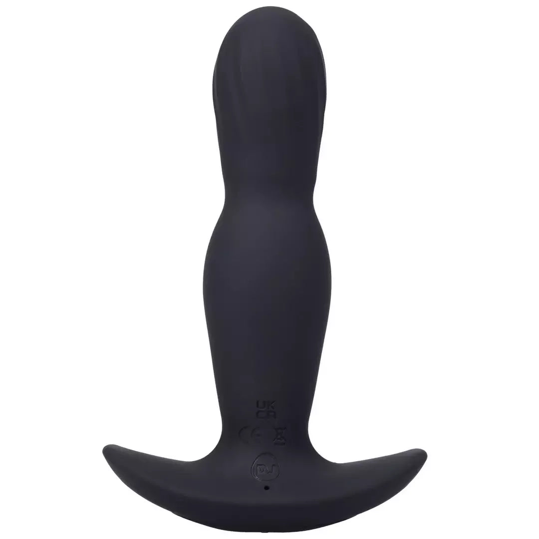 Doc Johnson A-Play Expander silikoninis kaištis su nuotolinio valdymo pulteliu, juodas