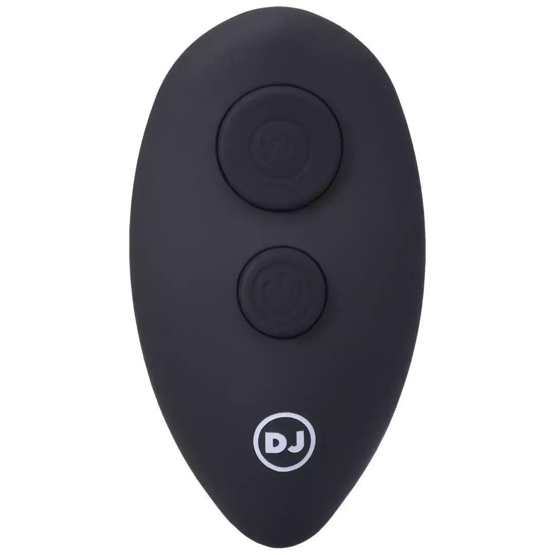 Doc Johnson A-Play Expander silikoninis kaištis su nuotolinio valdymo pulteliu, juodas