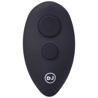 Doc Johnson A-Play Expander silikoninis kaištis su nuotolinio valdymo pulteliu, juodas