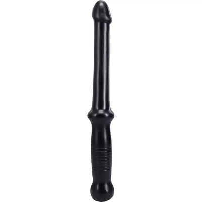 Doc Johnson Anal Probe Push lanksti PVC lazdelė, juoda, 18 cm