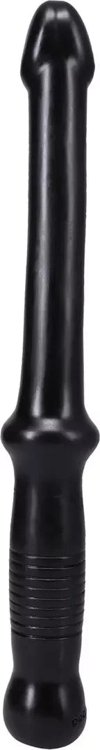 Doc Johnson Anal Probe Push lanksti PVC lazdelė, juoda, 18 cm