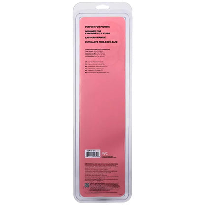 Doc Johnson Anal Probe Push lanksti PVC lazdelė, juoda, 18 cm