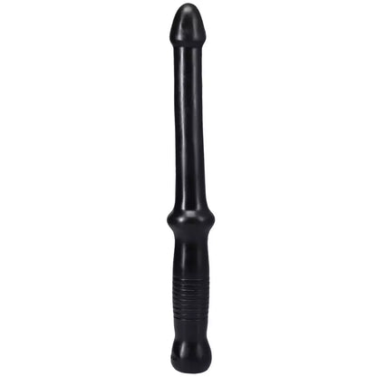 Doc Johnson Anal Probe Push lanksti PVC lazdelė, juoda, 18 cm