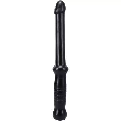 Doc Johnson Anal Probe Push lanksti PVC lazdelė, juoda, 18 cm