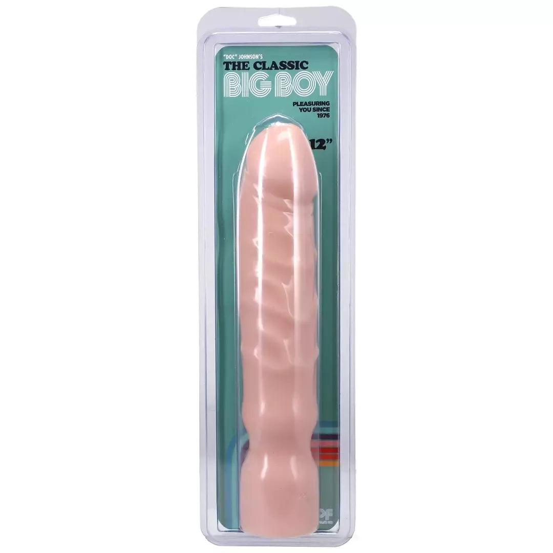 Doc Johnson Big Boy 12 colių intymus modelis – anatominis PVC, 30 cm, juodas
