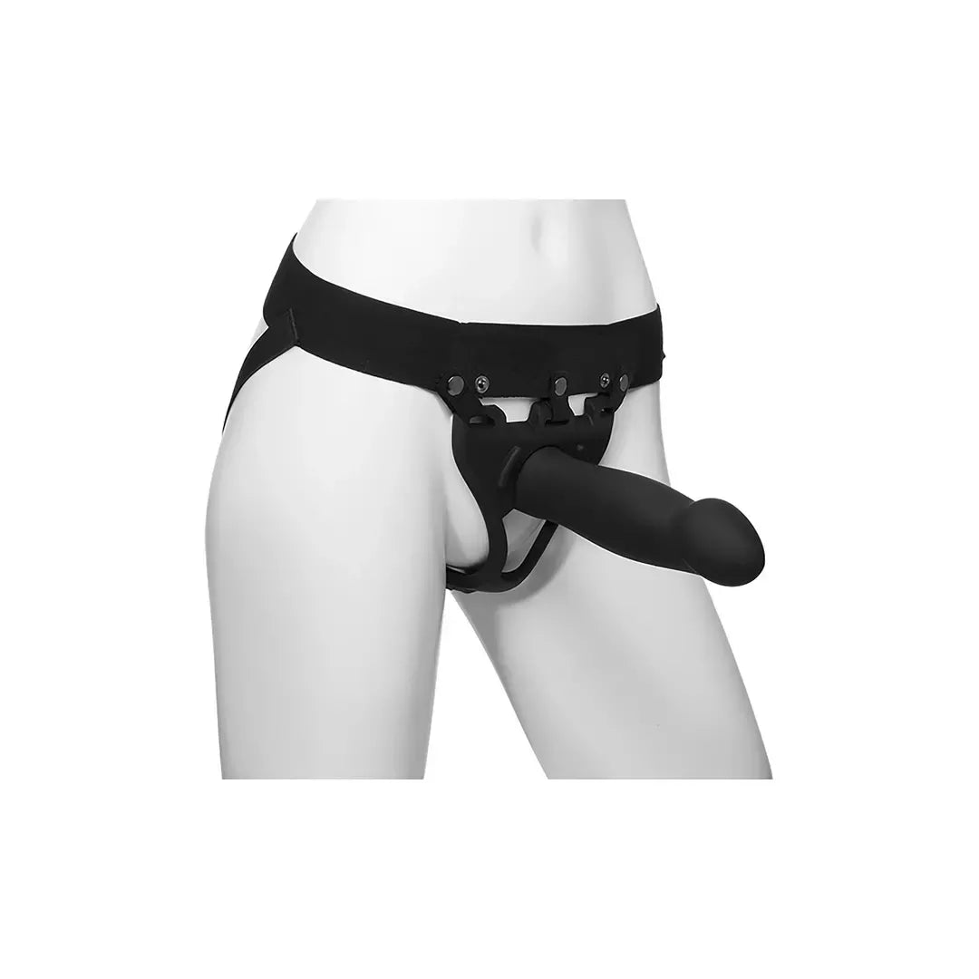 Doc Johnson Body Extensions Bold Silicone Harness su vibracijos sistema