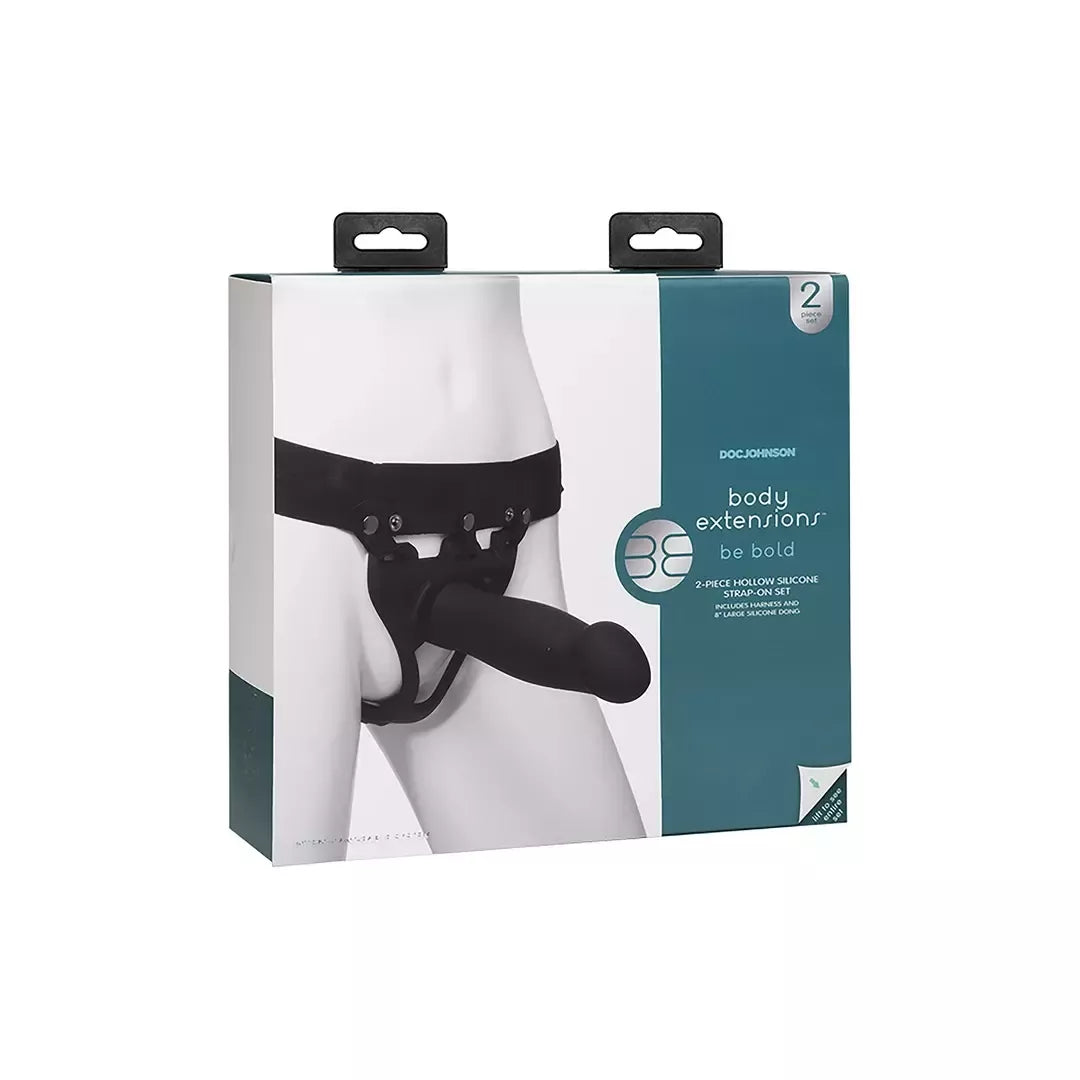 Doc Johnson Body Extensions Bold Silicone Harness su vibracijos sistema