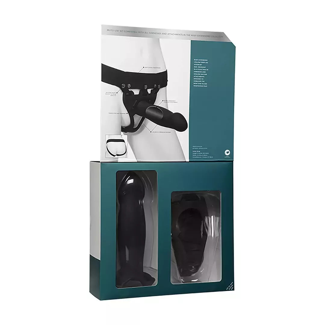 Doc Johnson Body Extensions Bold Silicone Harness su vibracijos sistema